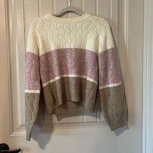 Lulus three colored sweater